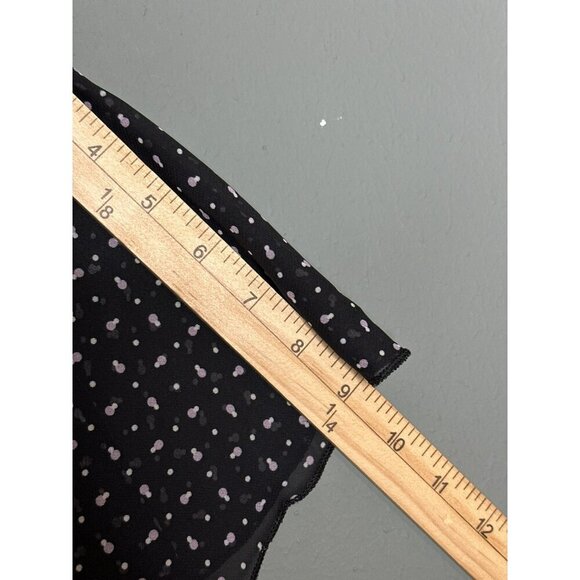 Lane Bryan Women's Plus 26 / 28 Black Polka Dot Maxi Dress Witchy Goth - Picture 5 of 10